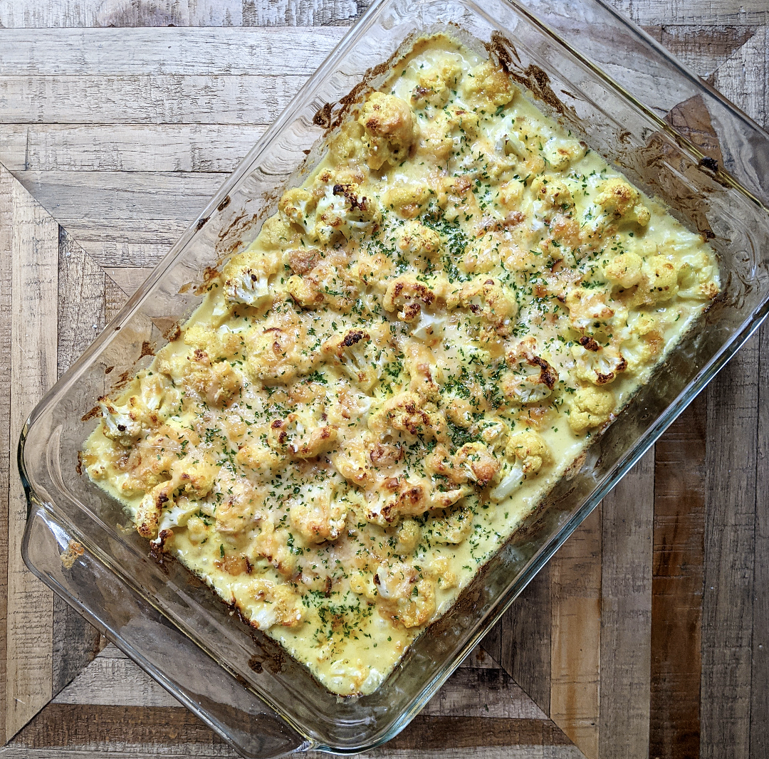 Keto Cauliflower Au Gratin